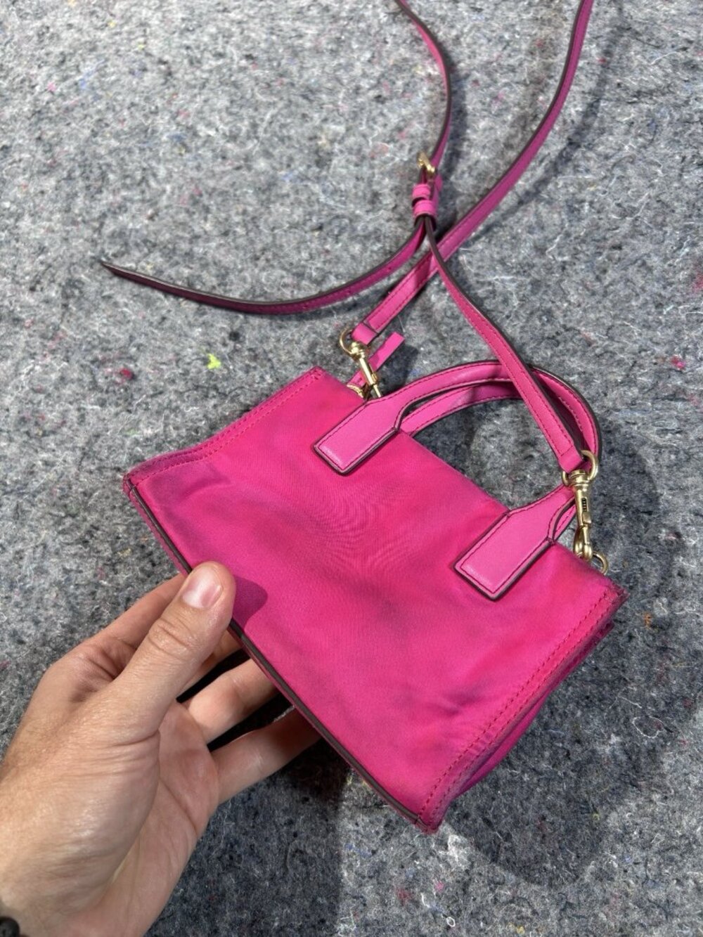 Tory Burch Pink Small Satchel Top Handle Bag with Detachable Strap Gold Hardware - Picture 4 of 15